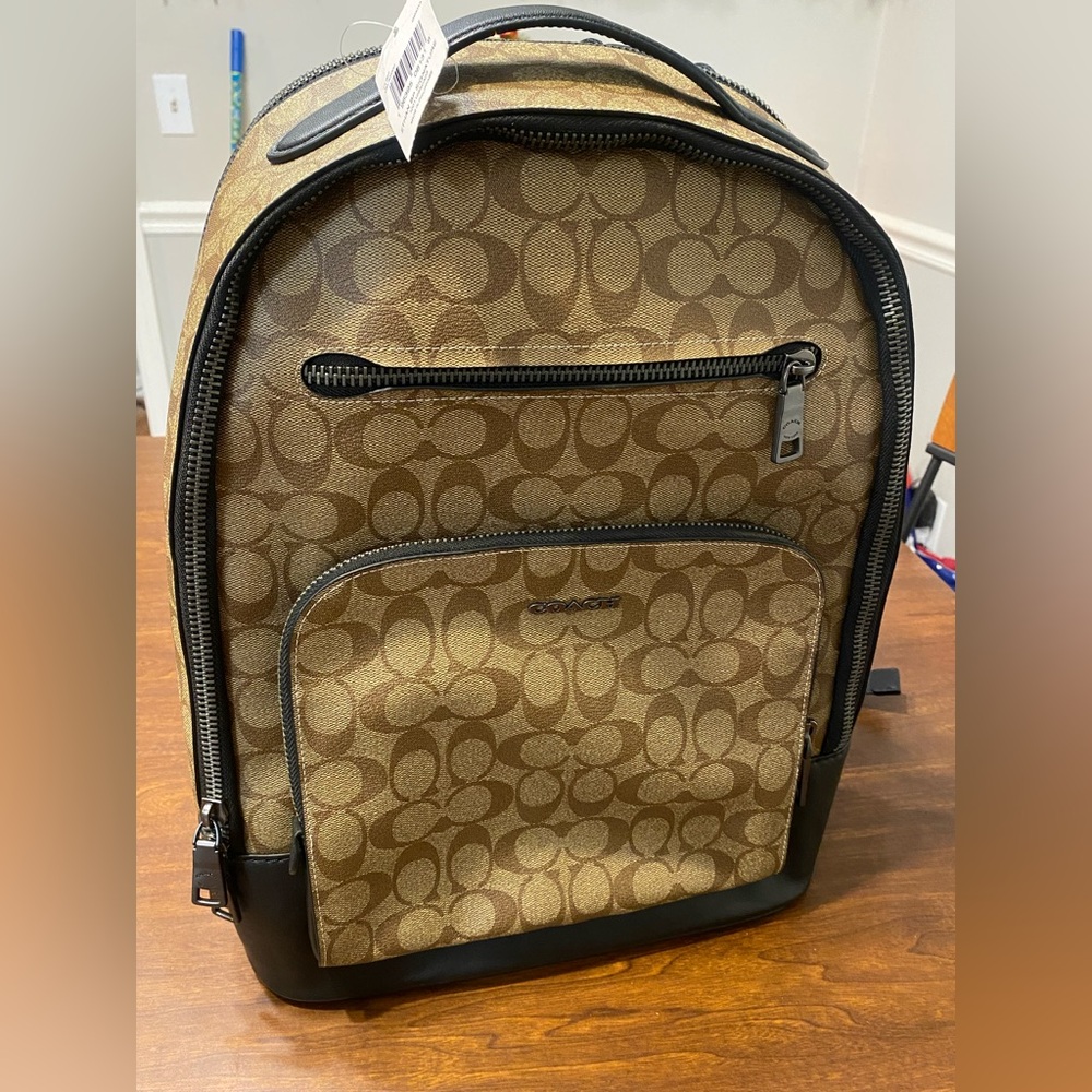 Coach Signature Ethan Backpack In Signature Canvas - Picture 5 of 12